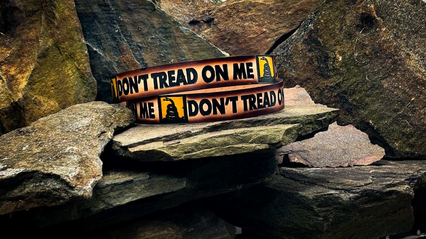 Painted Don't Tread on Me Belt