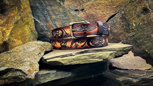 Assorted Skulls Belt