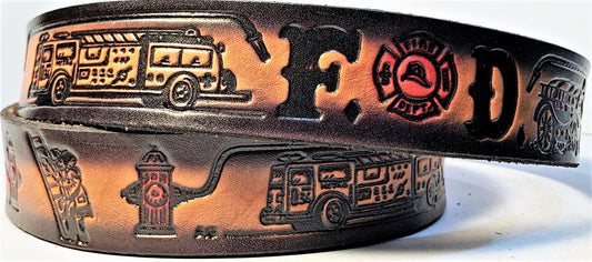 Painted Fire Dept. Belt