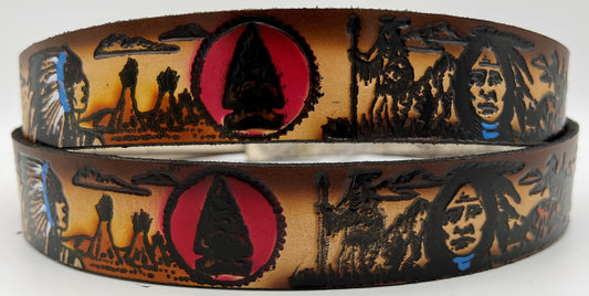 Painted Native Indian Belt